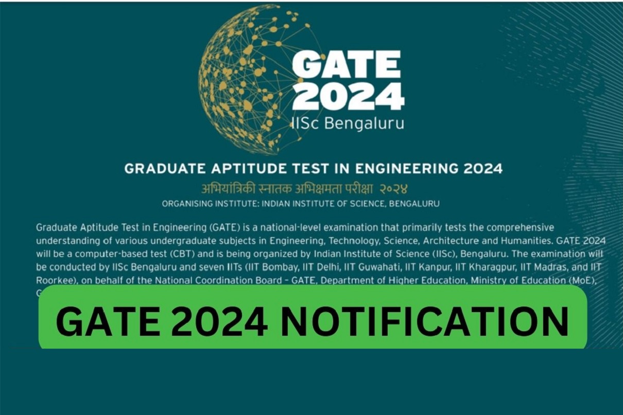 GATE 2024 Brochure launched; Gate 2024 Exam will be on February 3, 4